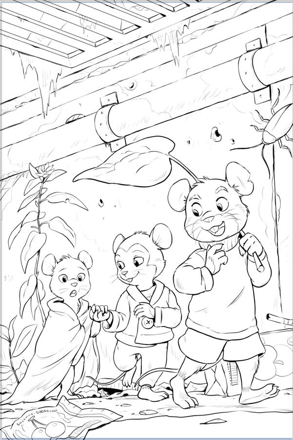 Lineart sample Lineart sample